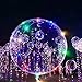 Party Chrismas Wedding Decor Balloon, Luminous Glow Led Transparent Balloon Flashing Colorful Light For Halloween Christmas Birthday New Year Party Decoration Layout-6pcs