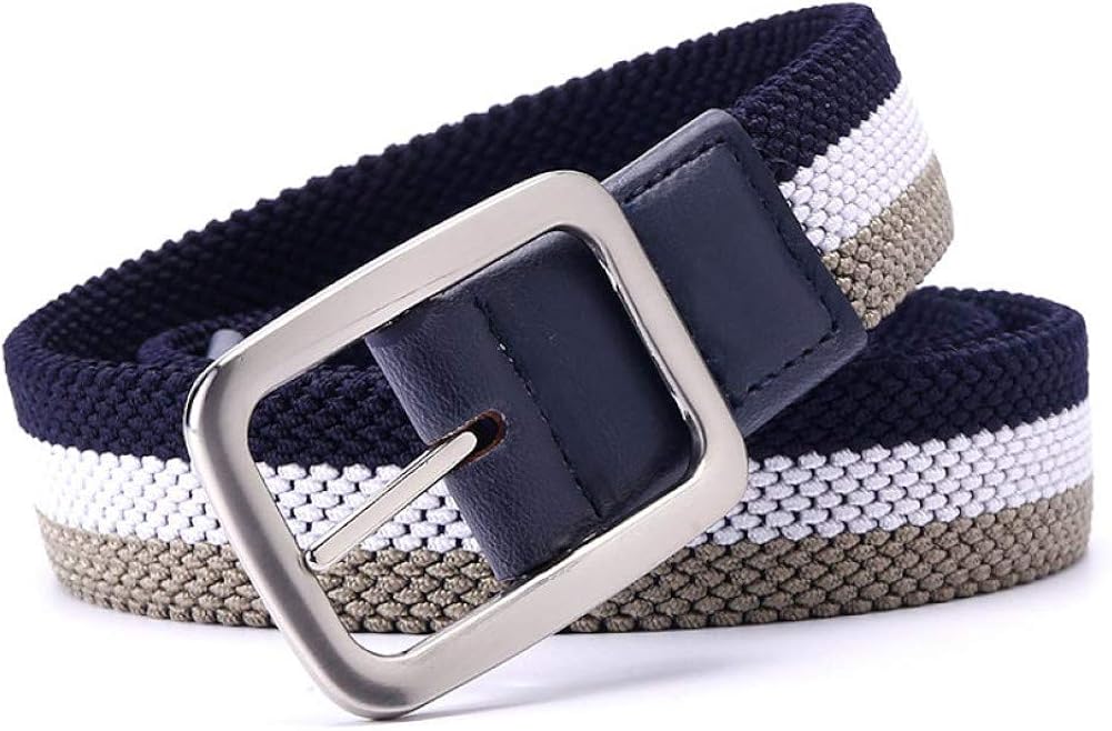 RXBGPZPD Canvas Belt Fashion Luxury Gentleman Belt Without Holes Men'S Elastic Reversible Belt