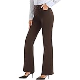 Stelle Women 28"/30"/ 32" Bootcut Dress Pants Business Casual Work Pants with Pockets Pull On Regular Slacks for Office