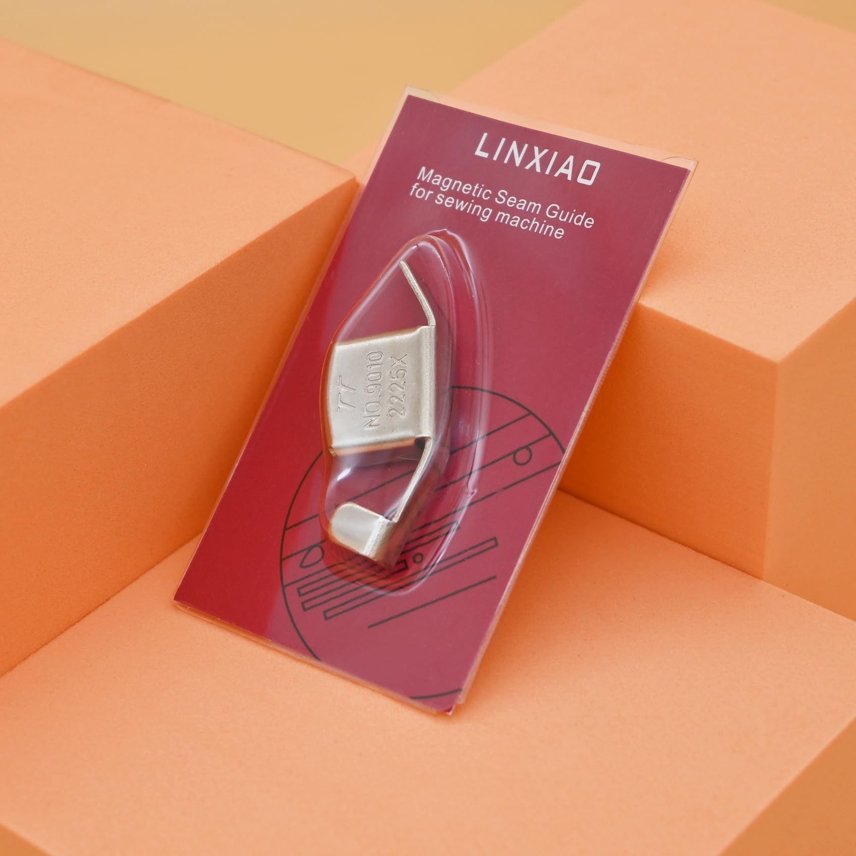 Seam Guide Ruler and Magnetic Seam Guide for Sewing Machine,Includes 1/4” Pivot Point and 15 30 45 Degree Trim Line