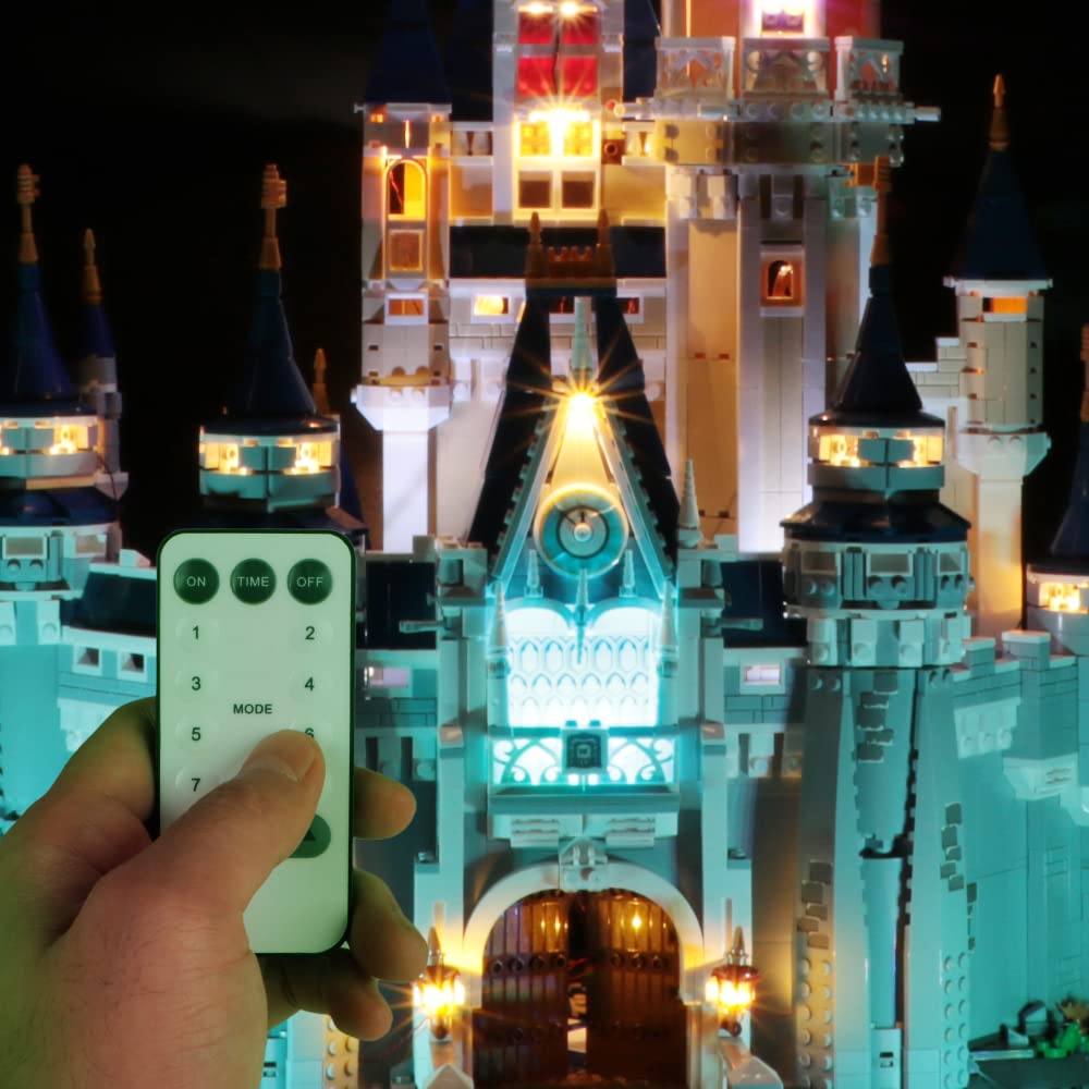 Photo 1 of 14pcs 1x1 LED Dot Lighting Kit (USB Powered Brick 6 Colors LED) 7 Modes Remote Control Building Block Compatible with Lego Bricks 4073