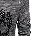 ZZhong Women's Sexy Off Shoulder Blouse Shirt Skull Printed Long Sleeve Tops Dark Grey M