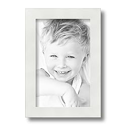 ArtToFrames 7x11 inch Satin White Frame Picture