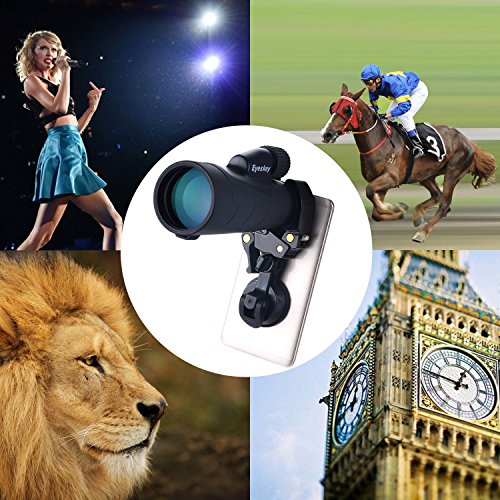 Eyeskey Universal Mobile Device Holder (Phone Adapter Mount) - Connect your binoculars monocular spotting scope microscope or astronomical telescope with smartphones tablets or computers, Iphone, Ipad