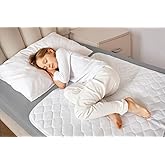 Lynmark® Toddler Potty Training Bed Pads - Soft Waterproof Bedwetting Pee Protector Mat for Kids - Multi-Layer Non-Slip Washable Incontinence Mattress Sheet Absorbs Up to 2000ml - 33" x 27", White