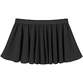 ABAFIP Sissy Skirt for Men Low Waist Sheer Micro Ruffle Pleated Crossdressing Underwear A-Line Mini Skirt