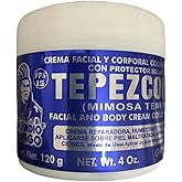 Del Indio Papago TEPEZCOHUITE 120g SKIN CREAM COLLAGEN & VITAMIN E SUNSCREEN SPF-15 White