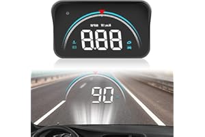 Newsmarts Car HUD Head Up Display, M8 Gauge Speed/RPM/Voltage Warning Dash Screen Projector