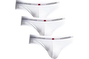 HOOFESAN Mens Underwear Briefs Pack Stretch Cotton Low Rise Briefs for Men Wide Waistband Multipack