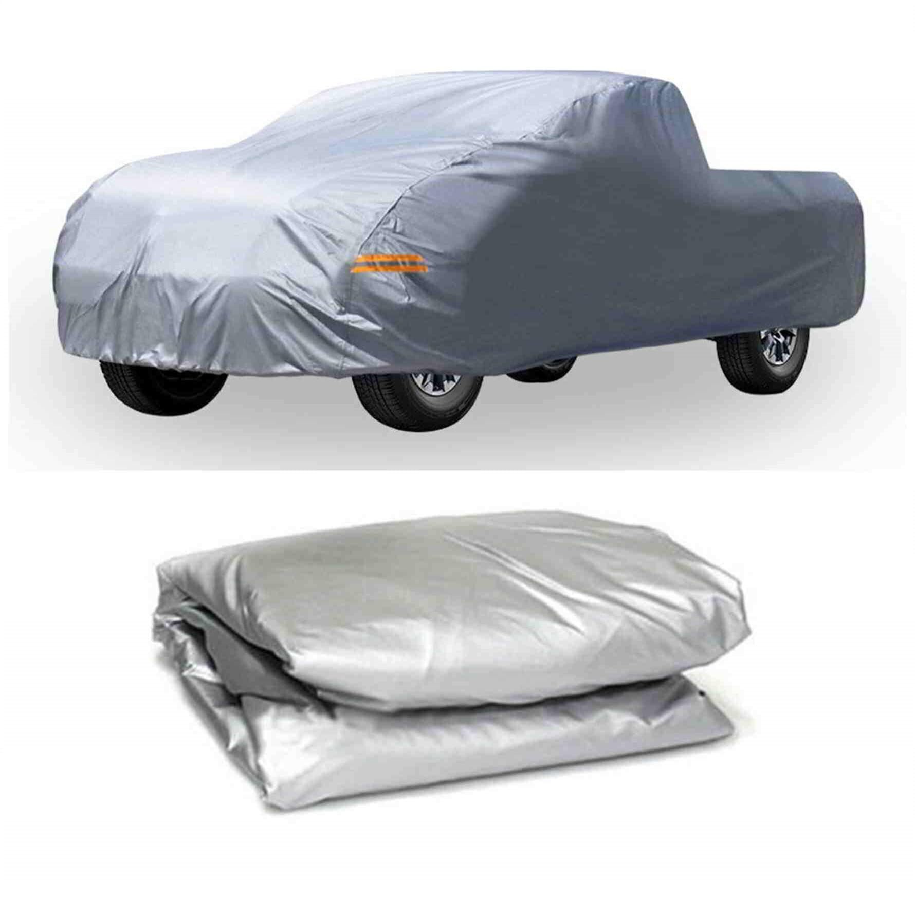 Photo 1 of munirater All Weather Heavy Duty Outdoor Pickup Truck Cover Sun Rain Replacemenet for Universal Pickup Truck up to 210 L x 70 W x 65 H