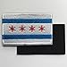 SpaceAuto Flag of Chicago Military Tactical Morale Badge Hook & Loop Fastener Patch 3.15