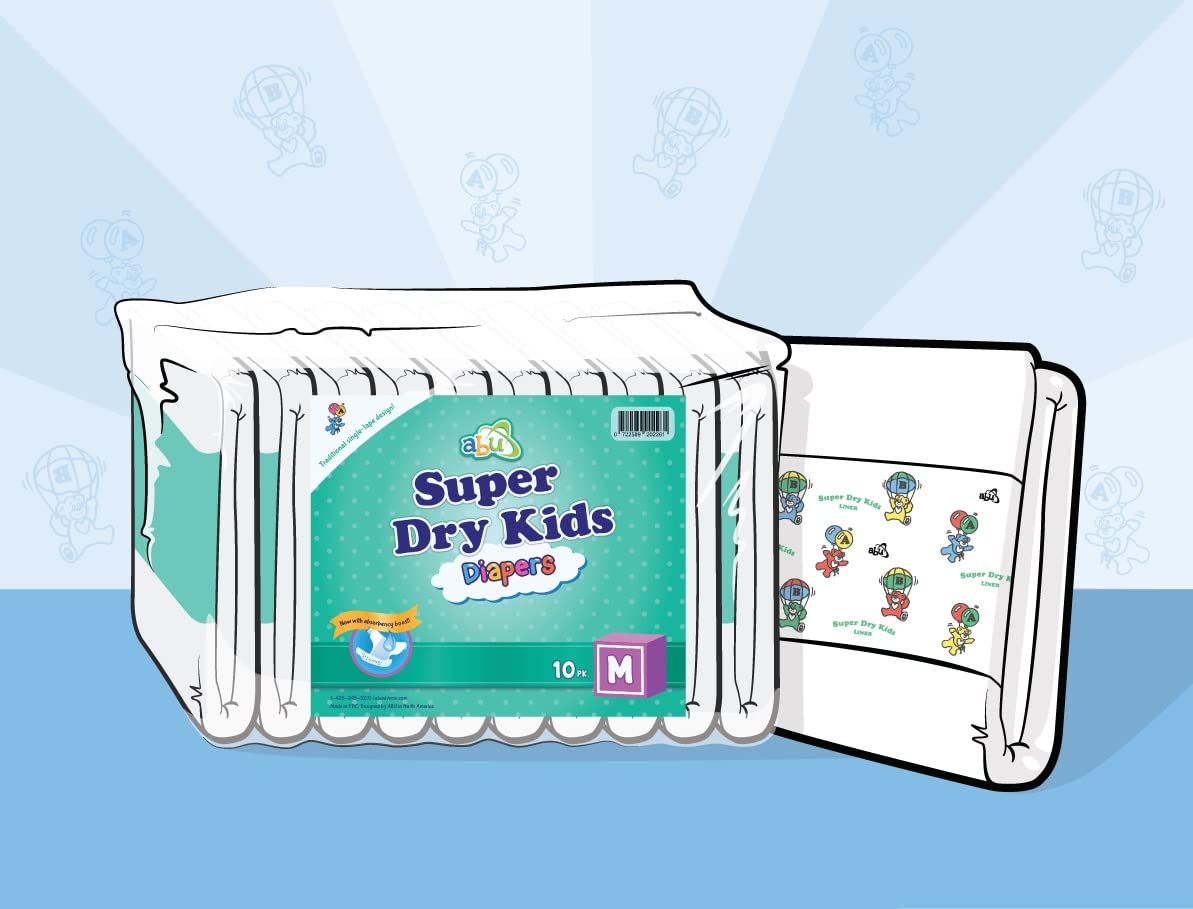 ABU SDK Diapers - Pack of 10 (Large)