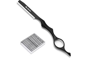 M.steve Hair Razors For Cutting Hair 6.89",Professional Hair Styling Thinning Texturizing Cutting Razor with Replacement Hair