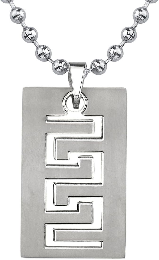 mens titanium dog tag necklace