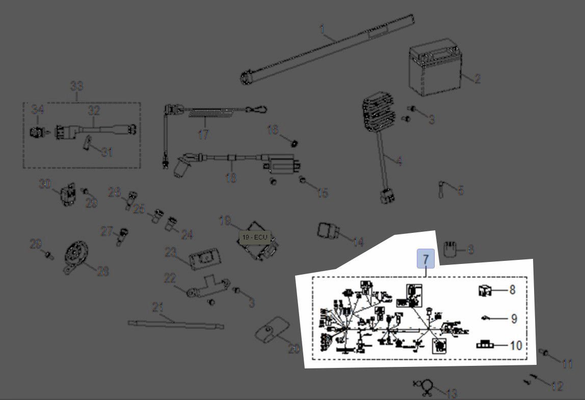 Amazon.com: Polaris 2016 Sportsman 110 Outlaw 110 Harness Main Wire 110  0455151 New Oem: Automotive