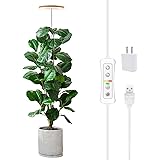 Plant Grow Light,yadoker LED Growing Light Full Spectrum for Indoor Plants,Height Adjustable, Automatic Timer, 5V Low Safe Vo