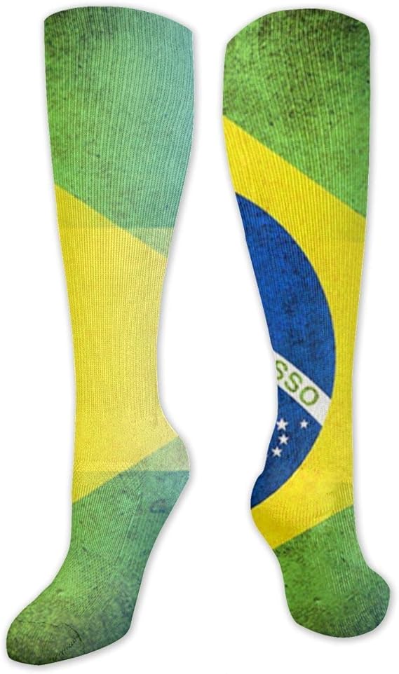 ブラジルとアルゼンチンの旗スポーツハイストッキングアスレチックコンプレッションロングソックス女性と女の子用 50cm ソックス 通販 Amazon