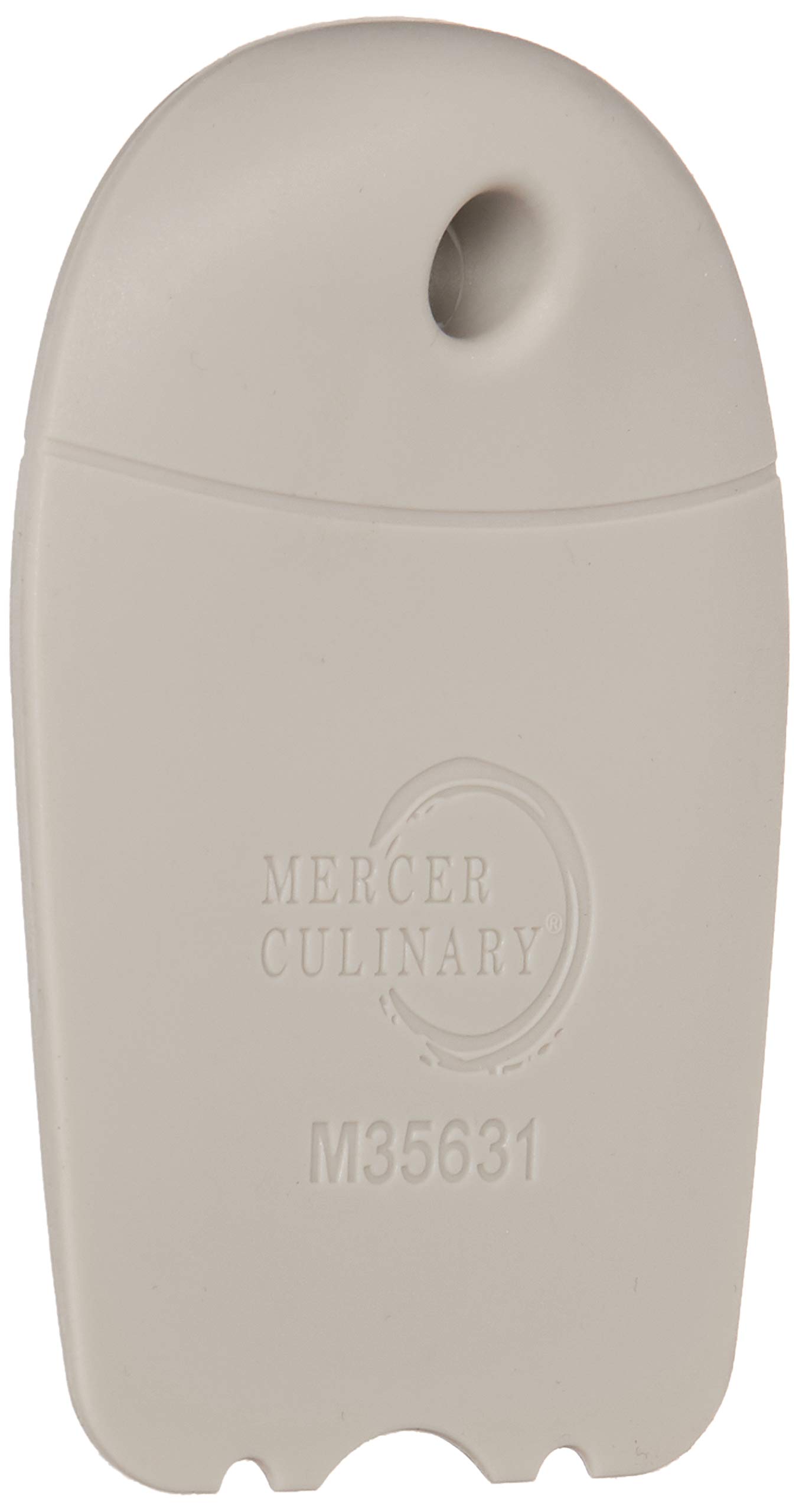 Mercer Culinary M35631 Round Notch Silicone Plating Wedge, 5-15 mm, Brown