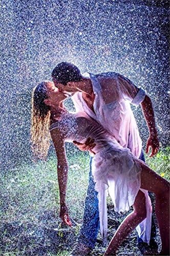 Full Square Diamond 5D DIY Diamond Painting Dance In Rain Embroidery Cross Stitch Mosaic Home Decor