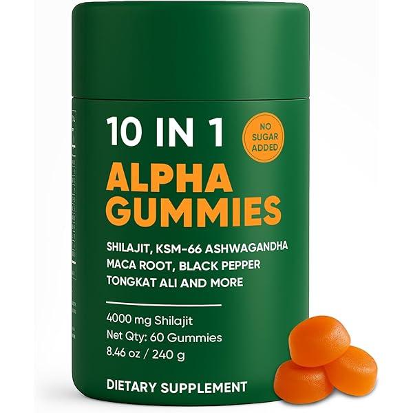 Amazon.com: 10-in-1 True Alpha Shilajit Gummies, 4000mg Himalayan