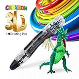 3D Drawing Pen - Safe for Kids & Adults – Simple 1 Button Operation – Won’t Burn – No Mess – Non-Toxic – Won’t Clog Guaranteed - 2017 Gen 3D Printing Pen