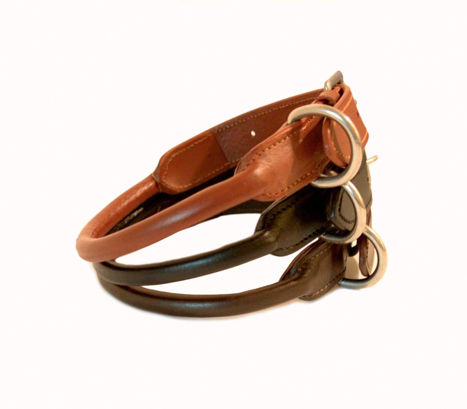 Photo 1 of SIE Rolled Leather Dog Collars (16'', Black)