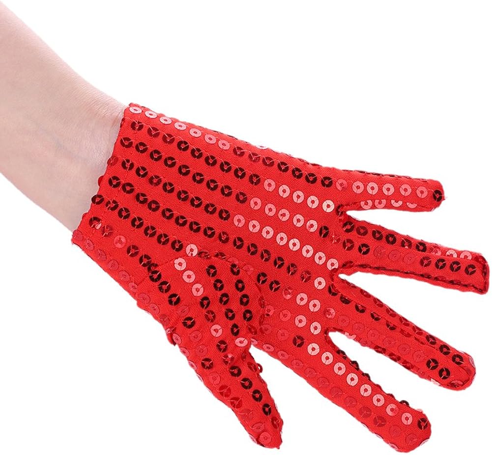 Kids Sparkling Sequin Gloves Special Occassion Costume Gloves Dress up Party Dance Performance Gloves: Clothing