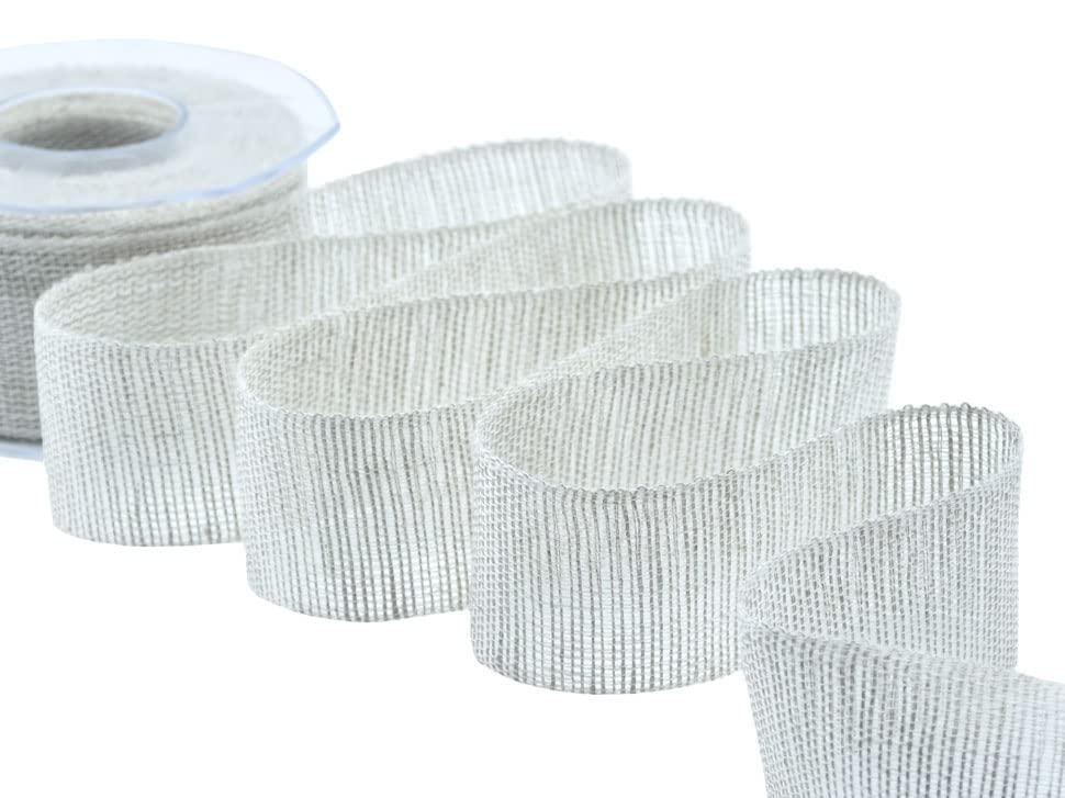 Furlanis Ribbon, Linen, Lino Bollito, 11.5x11.5x6 cm