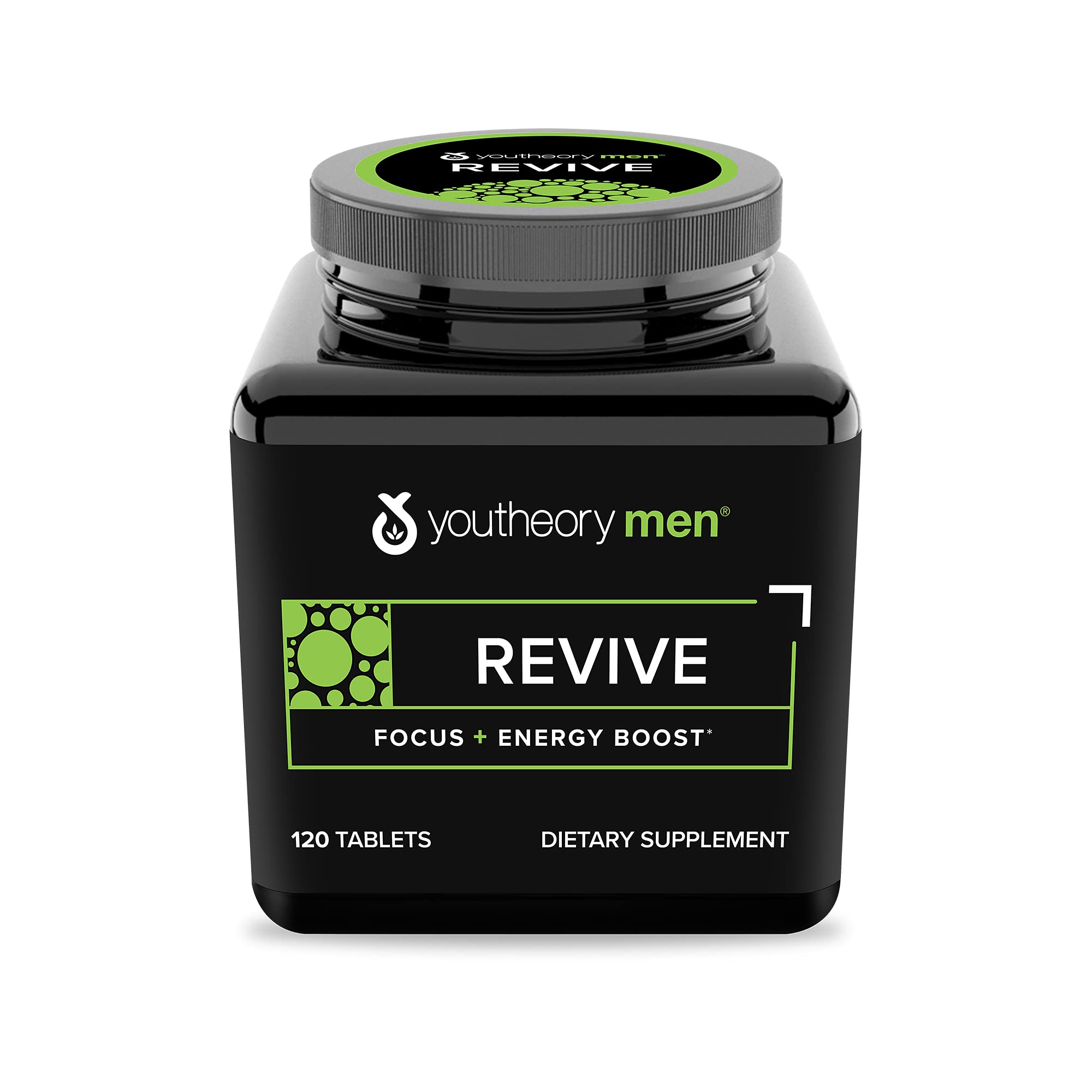 Revive for Men - Plant-Based Clean Energy, 120 Tablets (1 Bottle)