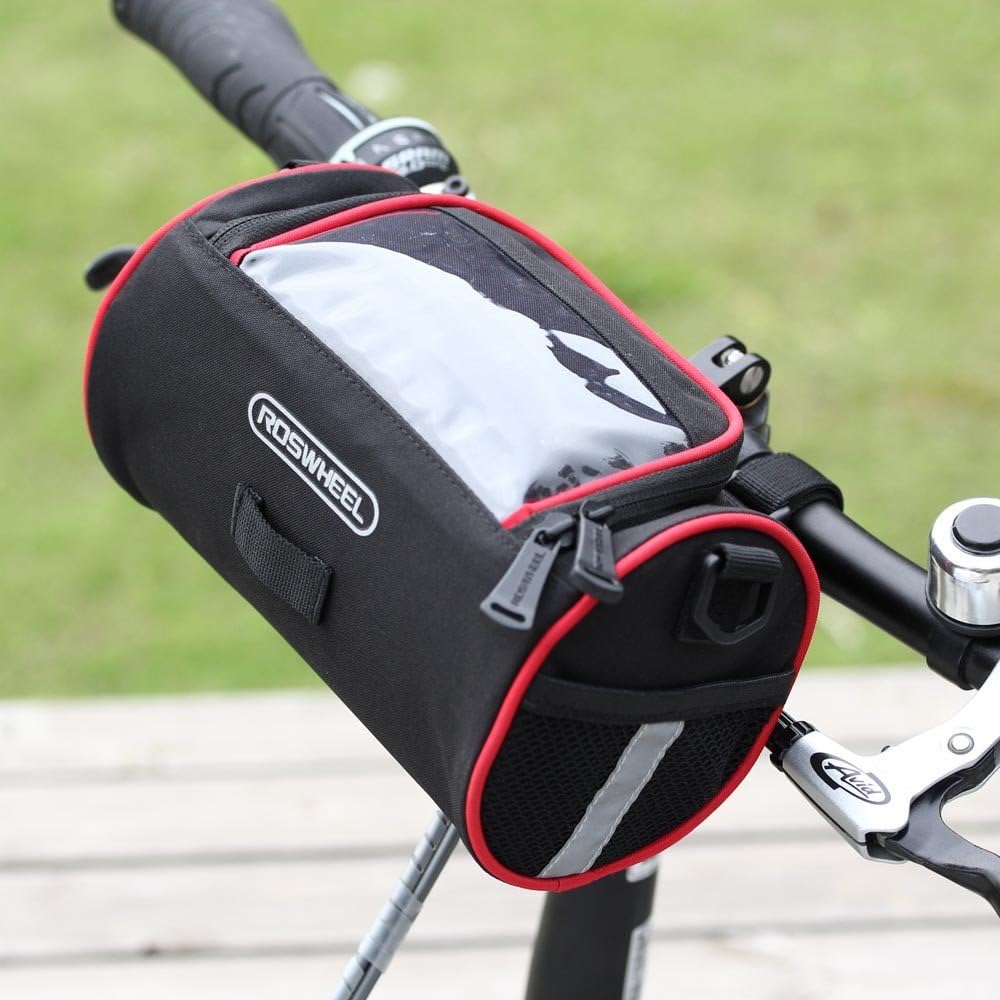 Cocoway Cycling Bicycle Folding Bike Front Handlebar Bag Basket Transparent PVC Pouch for Map Outdoor
