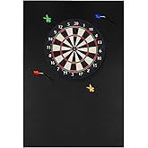 Dart Board Wall Protectors, 36" H X 24" W X 0.5" Thickness, Felt Wall Tiles Dart Board Wall Surround Protector, Cork Board Alternative