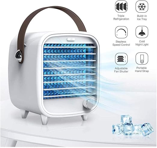 mini fan air cooler with water tray