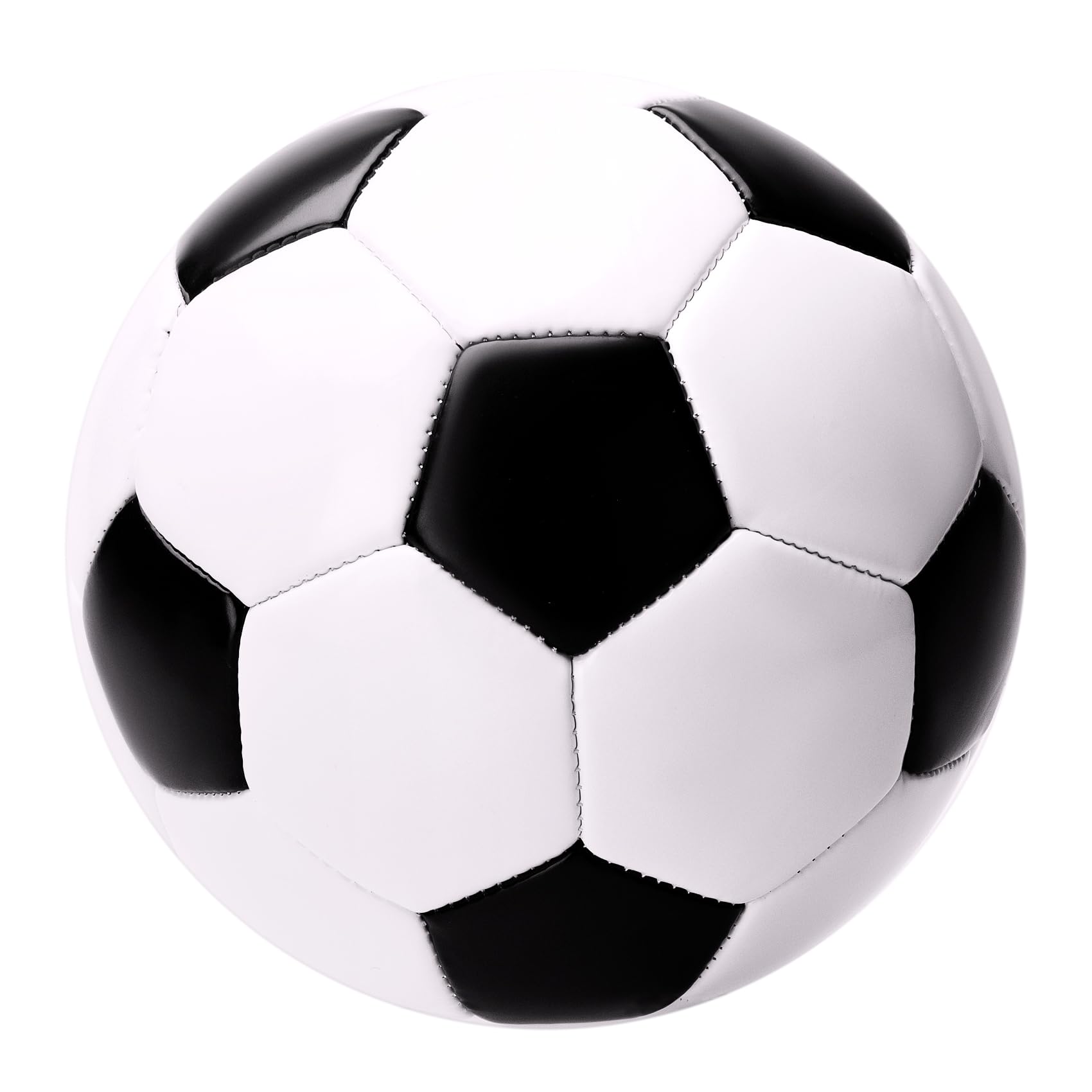 U&C Planet Training Football Size 5 Soccer Balls Premium PVC Leather Ball for Training & Matches in All Weather,Classic