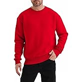 LINMYZAI Men's Soft Crewneck Sweatshirt Breathable Crew Neck Pullover Outdoor Athletic Long Sleeve Sweatshirts