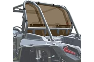 StarknightMT RZR Windshield, Tinted Back Window Compatible with 2014-2023 Polaris RZR XP 1000/4 1000/ XP TURBO/4 TURBO RZR Ac