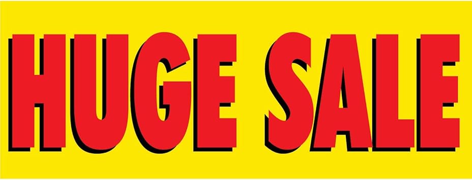Amazon Com Half Price Banners Huge Sale Vinyl Banner Indoor