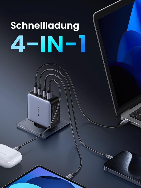 Nexode 160W Ladegerät, 4-Port, unterstützt PD3.1 140W, PPS 45W