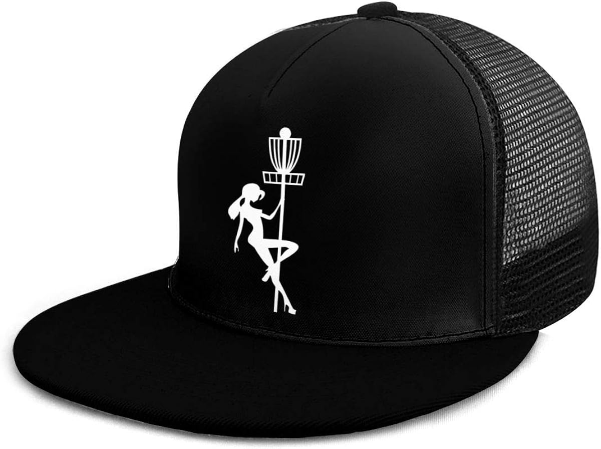 Breathable Mesh Baseball Cap, Disc Golf Cute Stripper Girl Strapback