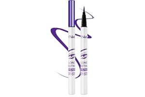 Purple Matte Liquid Eyeliner Pencil, Colorful High Pigmented Waterline Eye liner Waterproof Pen, Bright Colored Long Lasting 