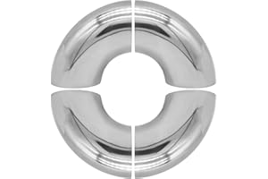 YSIL 2 Inch Exhaust Bend Elbow Pipe Stainless Steel 90 Degree Mandrel Bend Elbow Tube for Car Modified Exhaust System Stair Handrail 4PCS