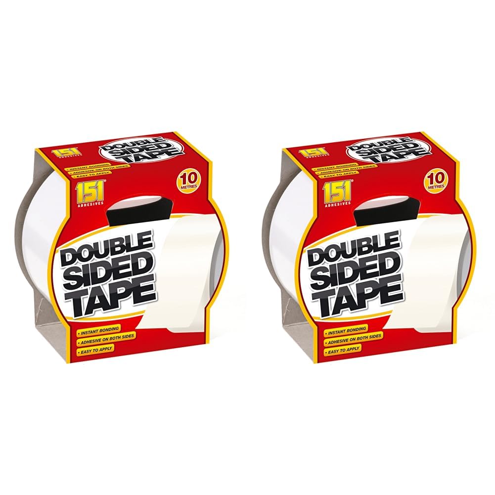 151 Products Limited 10 Metres Double Sided Tape - Strong and Reliable (Pack of 2)