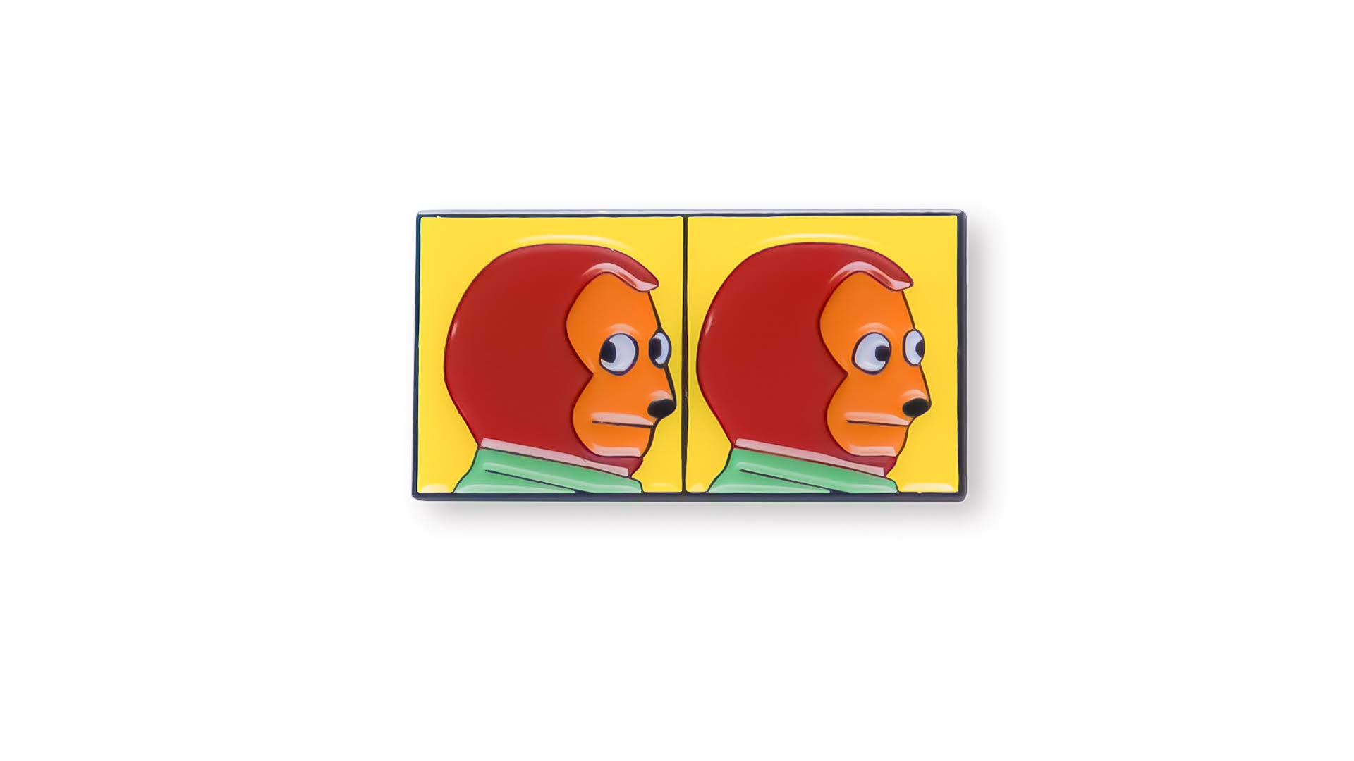 Monkey Meme Enamel Pin | Monkey Looking Away Meme Pin Brooch Joke pin Cool pins for Backpacks Brooch Meme Kawaii