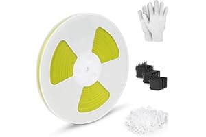 JIADIstrap Heavy Duty Banding Strapping kit Contain 1/2" x3200" Polypropylene Packaging Straps & 100 Plastic Clips 20 Edge Protectors Glove