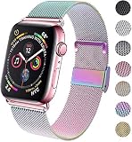 GBPOOT Compatible for Apple Watch Band 38mm 40mm 42mm 44mm, Wristband Loop Replacement Band for Iwatch Series 4,Series 3,Series 2,Series 1,Colorful,38mm/40mm