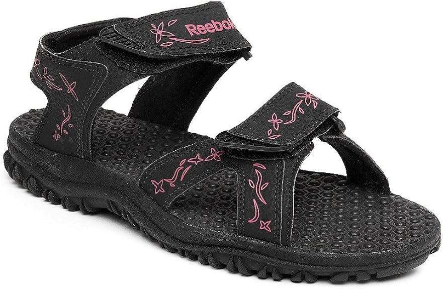 reebok black sandals