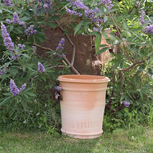 Kreta Keramik frostfester handgefertigter Terracotta Blumentopf, Pflanzkübel, Pflanzgefäß zum Bepflanzen für den Innen…