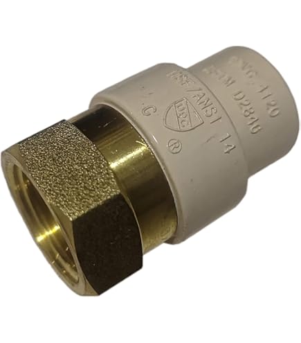 10-Pack 1/2" Female NPT X 1/2" CPVC Drop Ear Elbows - Lead-Free Brass Plumbing Fittings