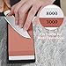 E-Gtong Premium Knife Sharpening Stone Set, 2 Side Grit 3000/8000 Waterstone with Rubber Base, Best Whetstone Sharpener Made with White Corundum for All Kinds of Knives
