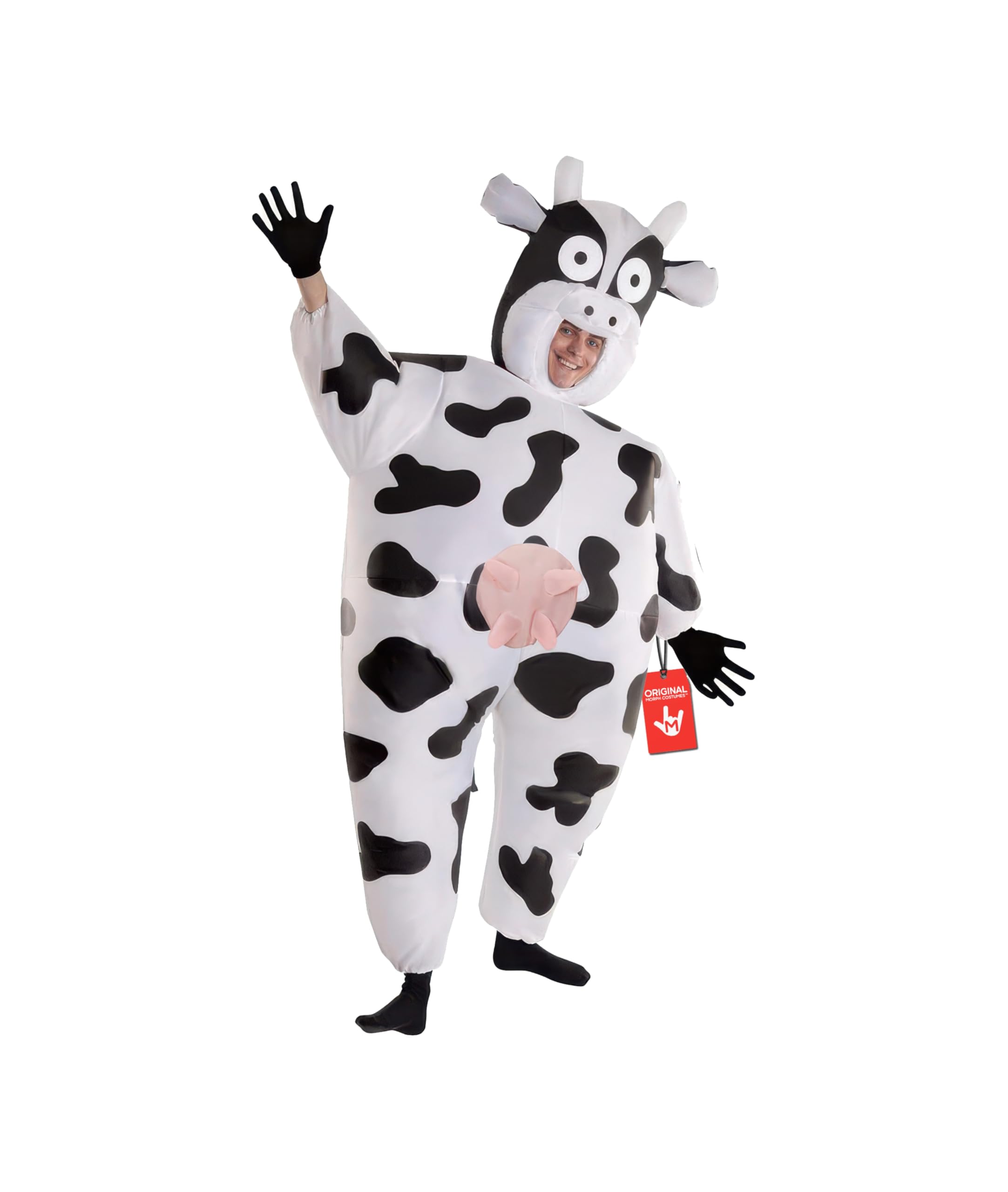 Morph Inflatable Cow Costume Adult, Adult Funny Blow Up, Cow Inflatable Costume, Fun Party Outfit