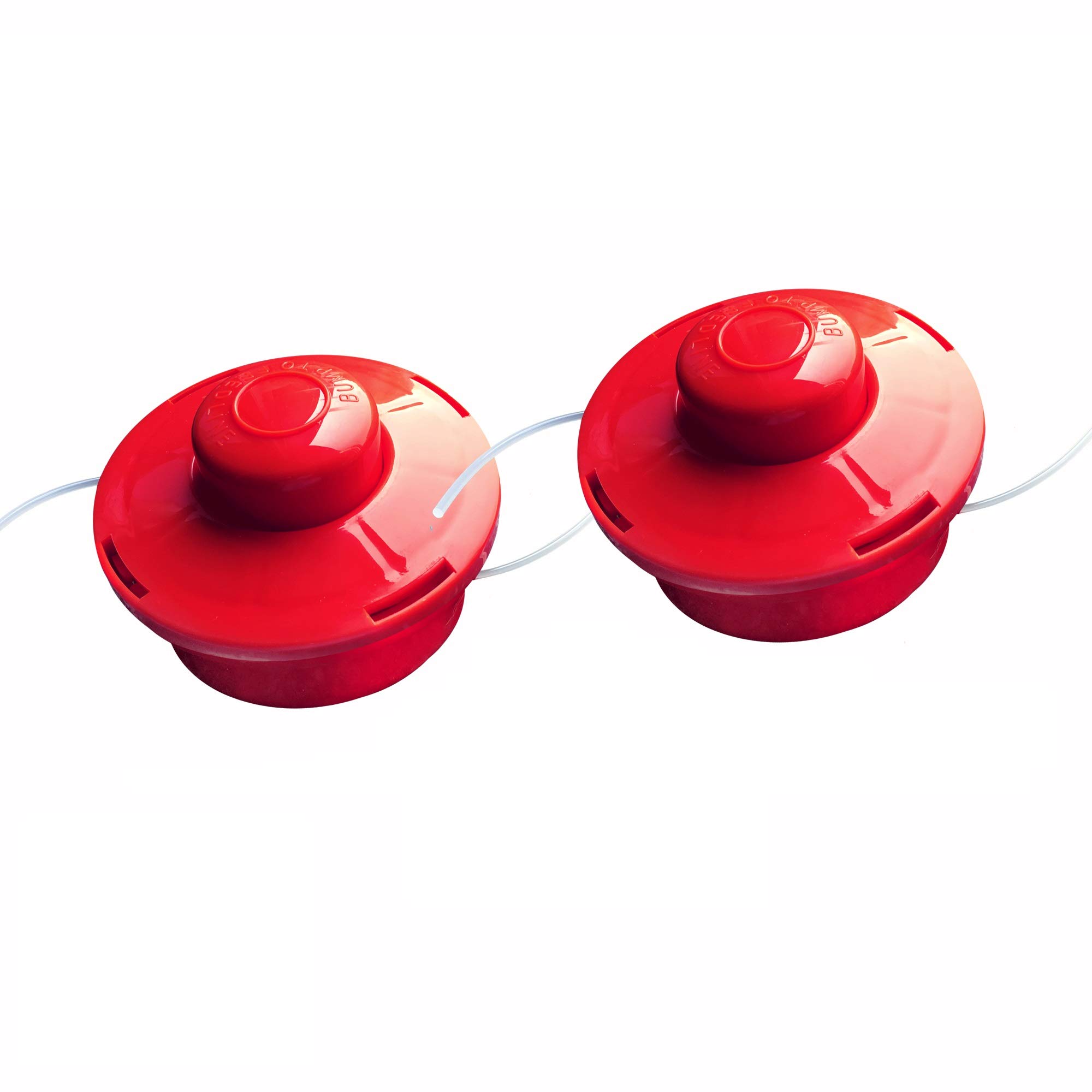 nemaxx 2x FS2 Line Spool Two-string Nylon Garden Trimmer Strimmer Substitute Reel for Petrol Grass Trimmer - red